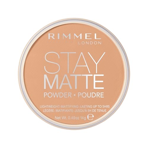 Image of Rimmel London Stay Matte - 016 Deep Beige - Pressed Powder, Lightweight, High Coverage, Shine Control, 0.49oz