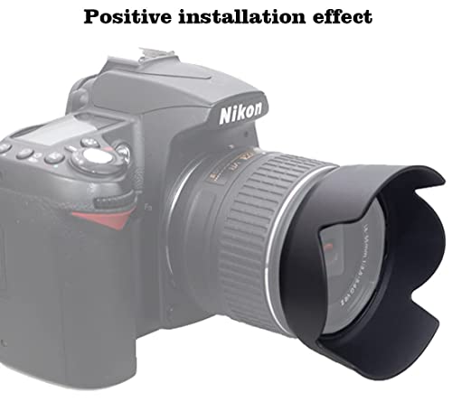 Capuchón de lente HB-69 para Nikon AF-S DX 18-55 mm f/3.5-5.6G VR II, compatible con lentes de 52 mm miniatura 5