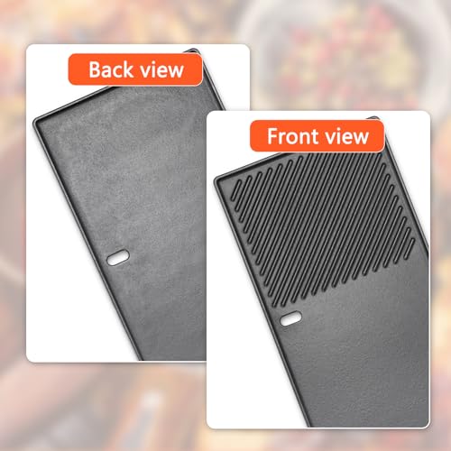 GFTIME Grillplatte 44,5 CM, Gusseisen für Weber Spirit E210 E220 S210 S220 Gasgrills, Ersatzteil, 1 Stück