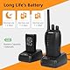 Walkie Talkie 16 Kanäle CTCSS/DCS - Wiederaufladbares Walkie Talkie 1500mAh, Professionelle PMR-Funkgeräte Reichweite 3-5 km, für Baustellen, Wandern, Sicherheit BF-88E