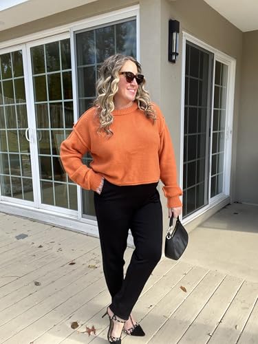 AFITNE Women’s High Waisted Dress Casual Pants Stretchy Pull On Work Business Slacks Comfy Office Trousers with Pockets3