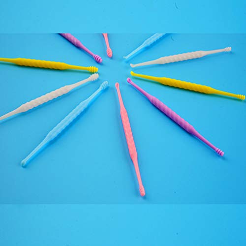 12Pcs Disposable Ear Pick Earwax Removal Plastic Ear Clean Tool Curette Spoon Cleaner For Personal Care Personal Cleaning 9X0.4X0.4Cm #TOP3