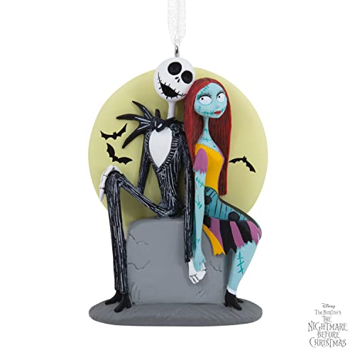 Hallmark Disney Tim Burton's The Nightmare Before Christmas Jack And Sally On Tombstone Christmas Ornament (0003Hcm0845) #TOP5
