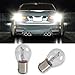 YYTQP 10 PCS Car S25 BAY15D Brake Bulb, 6V 21/5W High Brightness Waterproof Double Filament Bulb, Clear Light Double Contact Brake Tail Light for Most Motorcycles, Plug and Play (White)