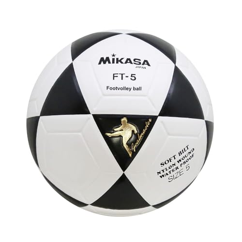 Mikasa Bola de Futevolei FT 5 Branco e Preto