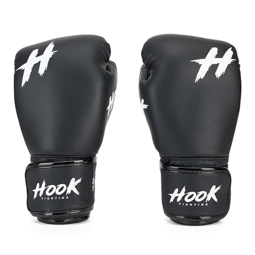 Gants de boxe noirs de qualité supérieure avec rembourrage de paume intégré