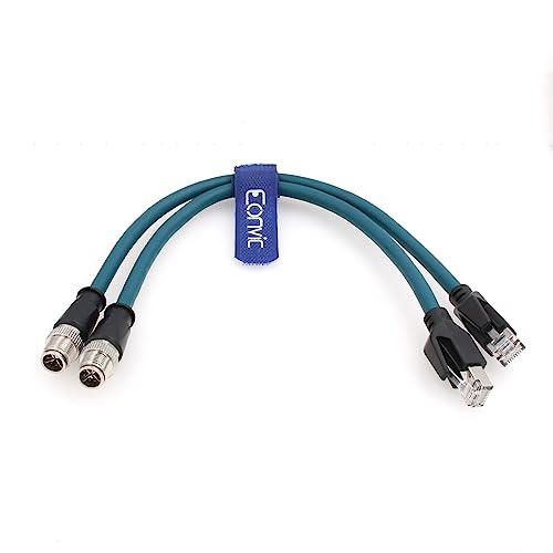 Cable Ethernet industrial Cat 7e blindado 30 cm pack 2 miniatura 1