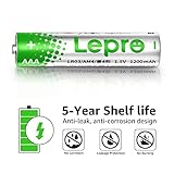 Lepro AAA Alkaline Batteries 24 Pack, 1200mAh Triple A Battery with Anti-Leakage Technology, High Capacity, Long Lasting Power, 1.5 Volt LR03 MN2400 AAA Battery Pack for Clocks Remotes Mouse Torch - Image 3