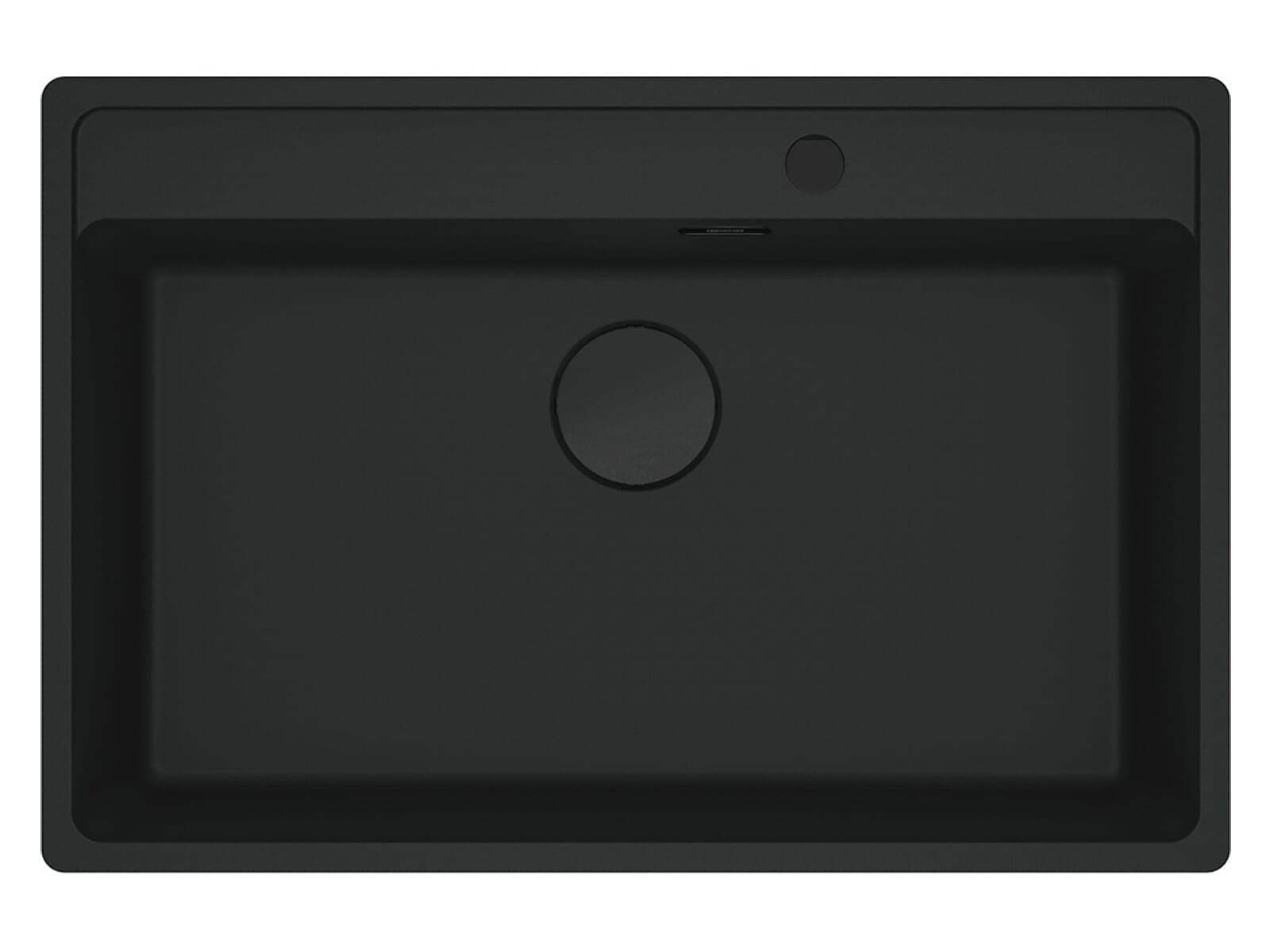 FRANKE MARIS MRG 610-72 A 114.0659.125 - Lavello da incasso, in fragranite, nero opaco, 760 x 510 mm