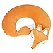 Oreillers de Voyage Enfant Animal Renard Dessin Animé Mignon Oreiller U Forme Ergonomique Adulte U-oreiller pour Sommeil Confortable Bureau Coussin Cervical Soutien pour Voyage Avion Voiture Repose