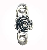 New Crystal Beading Clasp Rhinestone 34x18mm Rose Bloom Hook Bead Findings Unique Charms for Creatin