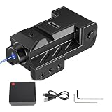 Mirino laser tattico con laser rosso, compatibile con slitte Picatinny/Weaver standard da 20 mm, per pistole, fucili, caccia e softair.