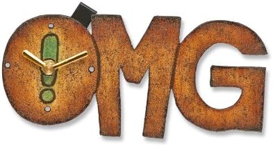 OMG Magnet Clock, Wood