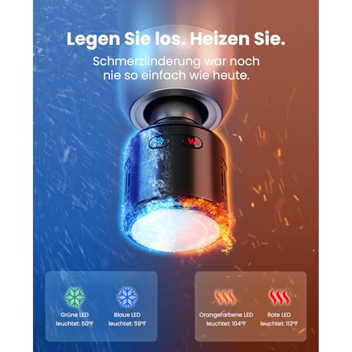 Massagepistole mit Wärme und Kältetherapie, Bob and Brad C2 Pro Tiefengewebsmassagegerät mit Wärme, Professionelles Elektrisches Massagegerät für Zuhause, Fitnessstudio, Erholung, Schmerzlinderung 2