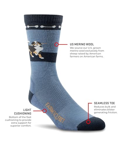 Farm to Feet Richmond Everyday Light Cushion Merino Wool Crew Socks2