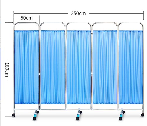 Paravent médical pliable pour isoler les lits en salle de surveillance