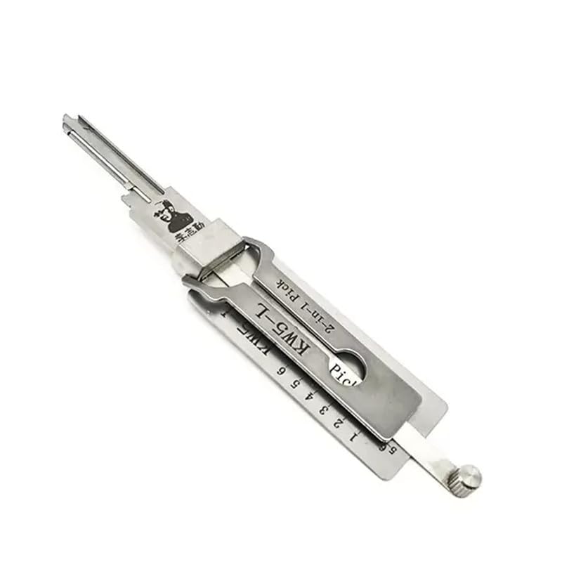 Professional Locksmith Tool Home Door Civil LiShi 2 in 1 Lock Pick and Decoder Tool, Lock Picking and Key Reader, Picker (KW5-L)