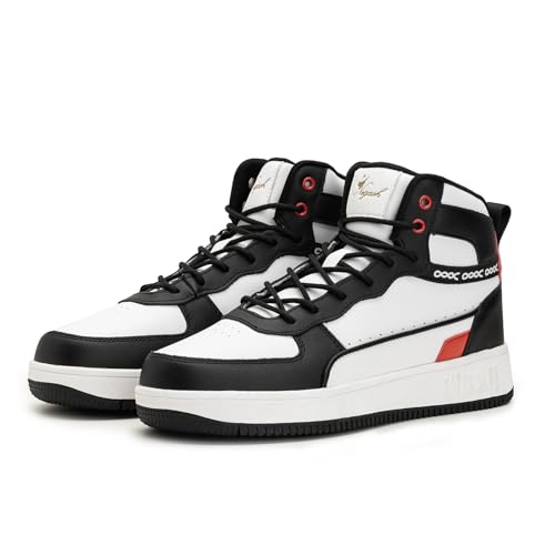 Negash High Top Sneakers for Men - Fashionable and Durable Mens Casual High-Top Sneakers with Premium Leather, Ankle Support for On & Off2