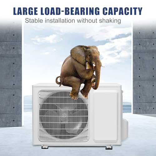 12 Stück Schwingungsdämpfer Klimaanlage aus Gummi, U-Förmig Vibrationsdämpfer Klimaanlage Gummipuffer Klimaanlagen Schwingungsdämpfer Antivibrationsfüße Stoßdämpfer für Klimaanlage Wärmepumpe, Schwarz