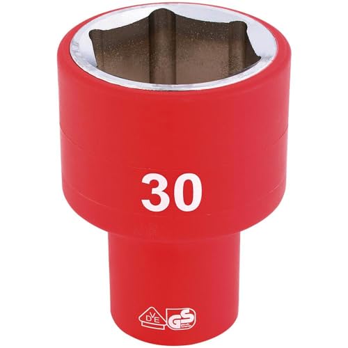 Image of Draper 1/2" Drive VDE Fully Insulated Hexagon Socket Metric 30mm