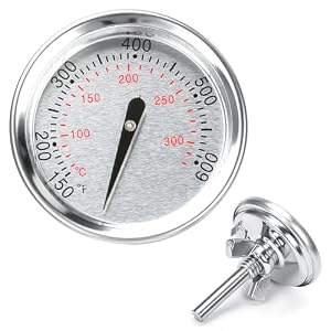 Grillthermometer für Weber GS4 Spirit I & II 200, Spirit I & II 300 Serie, Q 120/220/300/320, für Weber 57 cm & 67 cm Kettles