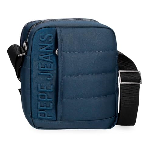 Pepe Jeans Ancor Borsa a tracolla Blu 17 x 22 x 7,5 cm Poliestere by Joumma Bags by Joumma Bags, blu, Tracolla