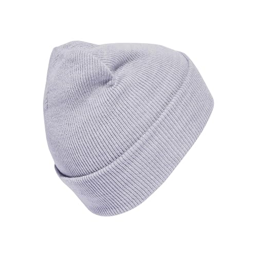 adidas Unisex New Logo Beanie Cuff Hat, Light Grey Heather/White, S-M – Ansicht 2