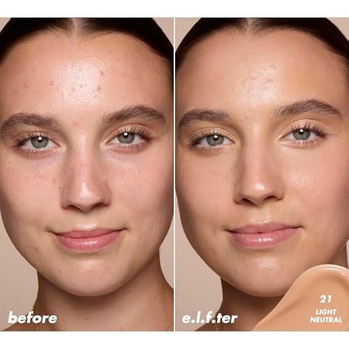 Image of e.l.f. Soft Glam Satin Concealer, Medium Coverage For Blemishes & Under-Eye, Crease-Resistant, Long Lasting, Vegan & Cruelty-Free, 21 Light Neutral