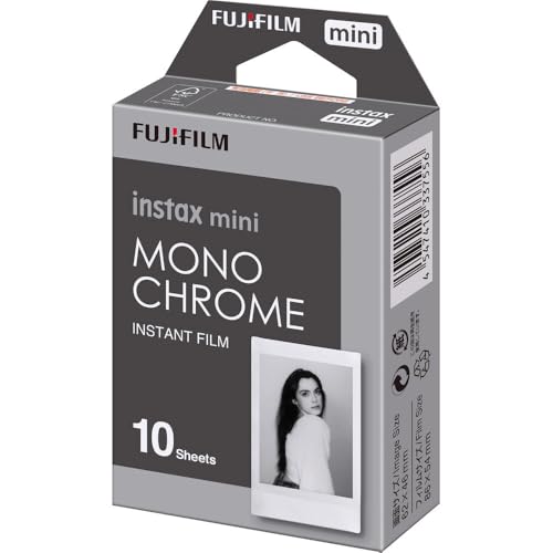 Pelicula Fujifilm Instax Mini Monocromática, 40 Exposiciones (4 paquetes de 10 hojas) + Paño de limpieza de microfibra miniatura 2