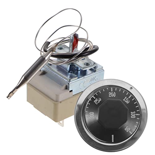 CIYODO Mechanical Thermostat Oven Temperature Switch Stove Thermostat Temperature Snap Disc Temperature Switch Air Fryer Temperature Control for Appliances Inflation Type Switch Plastics