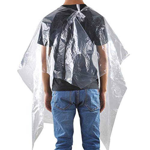 YunZyun 50/100Pcs Hairdressing Cloth Disposable Waterproof Hair Salon Capes Washing Pads Shampoo Cape