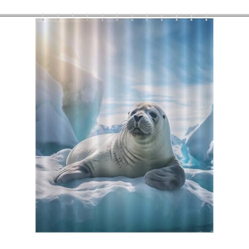 Rideau de douche polyester imperméable lavable en machine 152x183cm