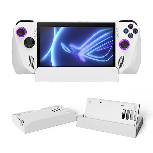 GMUJIAO Soporte para ASUS ROG Ally,Soporte Plegable Antideslizante,Soporte de Base Plegable Ajustable Compatible con ASUS ROG Ally,Steam Deck,Switch,Tablet,Smart Phone