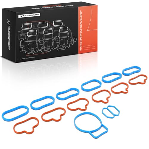 A-Premium Lower and Upper Engine Intake Manifold Gasket Set Compatible with Ford Escape 2001-2004 & Mazda Tribute 2001-2004, 3.0L