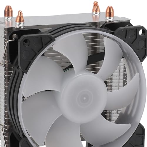 Enfriador de CPU de Perfil bajo, Ventilador de CPU 90 Mm 48 Cfm 1800PRM 2 Tubos de Calor de Cobre Iluminación RGB Ventiladores de Refrigeración de CPU de Computadora para - imagen 8