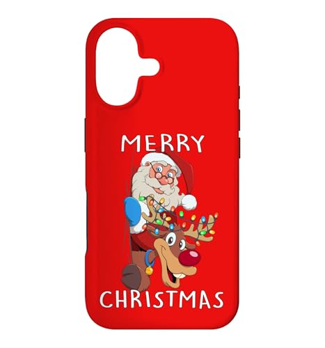 Santa Claus Reindeer Merry Christmas Men Women Family �X�}�z�P�[�X iPhone 17 �p