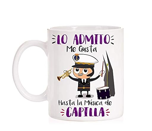 FUNNY CUP Taza Lo admito me Gusta hasta la Musica de Capilla. Taza Semana Santa, costalero, Banda Musica, agrupacion Musical, cornetas y Tambores | Ya disponible en tu tienda friki favorita! En mundofriki.es! FUNNY CUP Taza Lo admito me Gusta hasta la Musica de Capilla. Taza Semana Santa, costalero, Banda Musica, agrupacion Musical, cornetas y Tambores | Ya disponible en tu tienda friki favorita! En mundofriki.es!