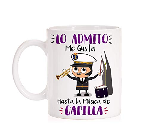 FUNNY CUP Taza Lo admito me Gusta hasta la Musica de Capilla.