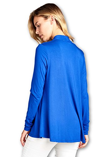 Image of Women Casual Open Front Long Sleeve Lightweight Softest Viscose Made from Bamboo Cardigan