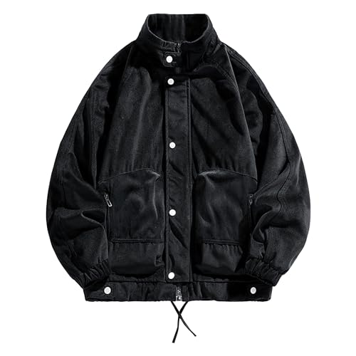 Veste de travail homme col montant à poches décontractée ZDJSWJ