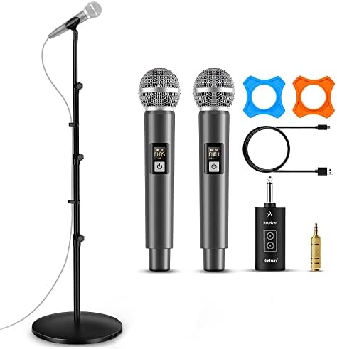 Bietrun Wireless Microphone WXM31 with Mic Stand