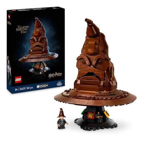 LEGO Harry Potter Sombrero Seleccionador Parlante con 31 Sonidos Aleatorios, Regalo por el Día de la Madre para Mamás Fans de Las Casas Hogwarts, Maqueta para Adultos de la Saga 76429