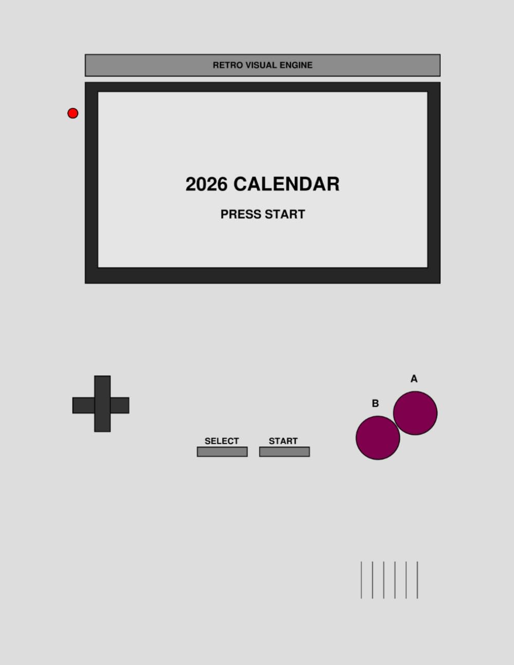 Calendrier rétro portable 2026 pour sublimer votre espace de télétravail