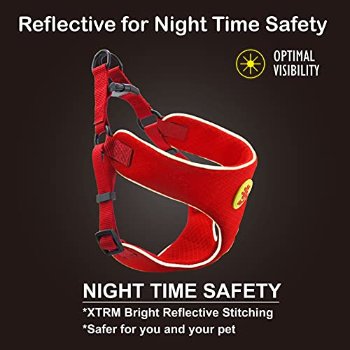 Doco Athletica Runner Mesh Dog Harness - No Pull, Easy Step-In Reflective, Custom Comfort Hugging Chest Plate (Pink Maniac, X Small) #TOP6