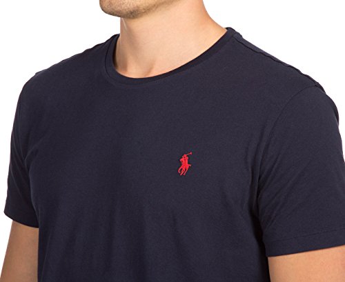 Image of Polo RL Men's Classic Fit Crew Neck Pony T-Shirt (Ink, Medium)