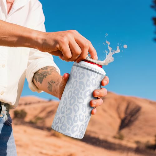 Image of 3 in 1 Slim Can Cooler for 12 OZ Skinny Can, Regular Can & Beer Bottle - Keep Cold for 6 Hours - Double Walled Insulated Stainless Steel Vacuum Beverage Can Insulator