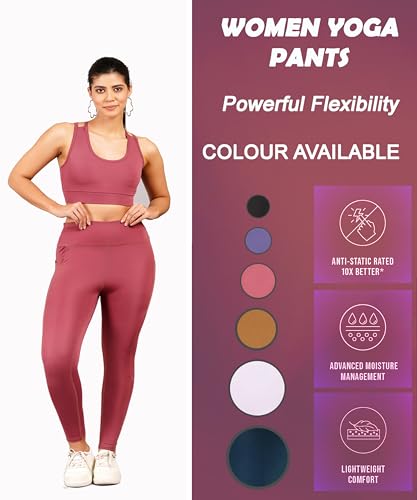 Image of NEVER LOSE Thick High Waist Yoga Pants with Pockets, Tummy Control Workout Running Yoga Leggings for Women
