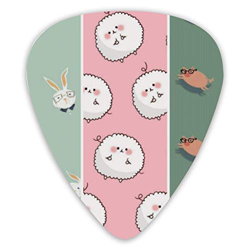 Médiators pour guitare Piggy avec lunettes Médiators pour guitare haut de gamme 12 pièces de médiators ukulélé dont 0,46… - Les Beatles, Paul McCartney, John Lennon, RIngo Starr, George Harrison Médiators pour guitare Piggy avec lunettes Médiators pour guitare haut de gamme 12 pièces de médiators ukulélé dont 0,46…