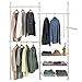 SoBuy FRG34-W Regalsystem mit 3 Kleiderstangen und 3 Körben Teleskop Garderoben System Verstellbares Ordnungssystem