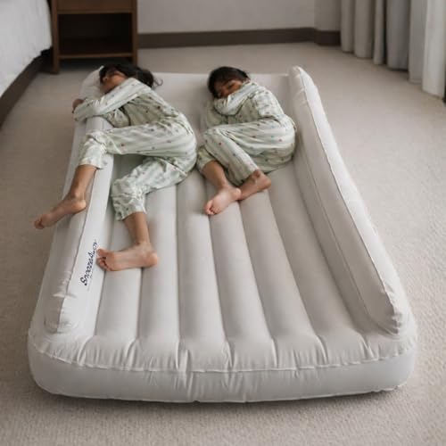 Image of BUTT BABY SnoozeAway Inflatable Bed with Rechargeable Air Pump, Ultralight Portable Ergonomic Bed for Kids & Adults | Floating Pool, Beach, Camping, Trekking, Indoor & Outdoor Relaxation (Smoky Grey)